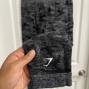 Gymshark camo leggings.
